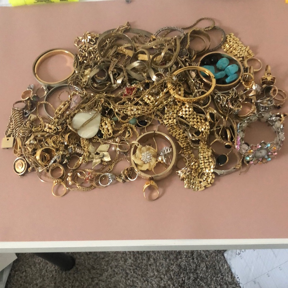 Huge costume jewelry lot. Lots of vintage pieces.